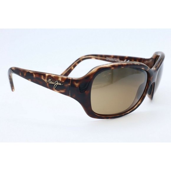 Maui Jim Pearl City MJ 214-10 Dark Tortoise Sunglasses Brown Polarized Lenses - Picture 3 of 7